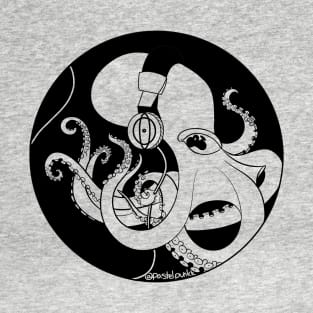 Octopus with headphones T-Shirt